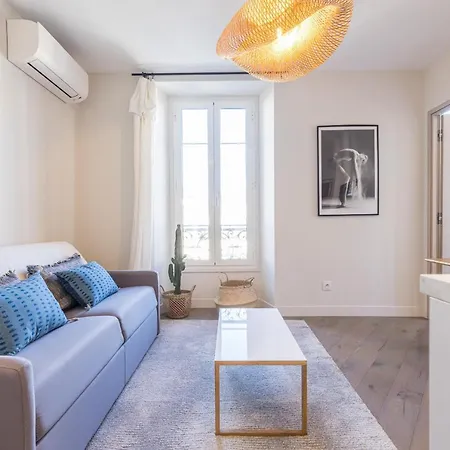 2 Bavastro - Beau 2 Pieces Lumineux Et Cosy - Climatise Appartamento